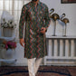 Persian Green Multi-Embroidered Kurta