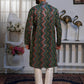 Persian Green Multi-Embroidered Kurta