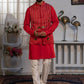 Carnelian Mirror Waistcoat Kurta