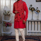 Carnelian Mirror Waistcoat Kurta