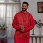 Carnelian Mirror Waistcoat Kurta