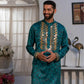 Pine Green Mirror Salwar Set