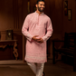 Baby Pink Chander Kurta