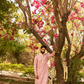 Vibrant Coral Pink Digital Print Kurta