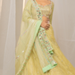 Hare Rang Ka Organza Lehenga