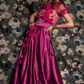 Pink Silk Satin Gown