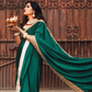 Green Crape Saree