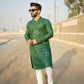 Green Gol Gol Kaanch - Rayon Mirror Foil Kurta