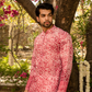 Vibrant Deep Pink Batik Kurta