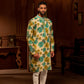 Beige Cerulean Floral Kurta