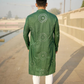 Green Gol Gol Kaanch - Rayon Mirror Foil Kurta