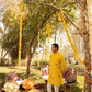 Radiant Golden Rod Bandi Kurta Set