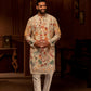 Enchanted White wolf Motif kurta for men