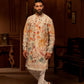 Enchanted White wolf Motif kurta for men