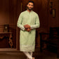 Chartreuse White Sequin Kurta