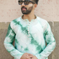 Haryali Chanderi Green Check Mirror Kurta