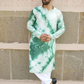 Haryali Chanderi Green Check Mirror Kurta