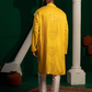 Fire Gold Mirror Foil Kurta