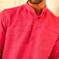 Delightful Strawberry Pink Crystal Mirror Kurta Set