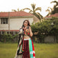 Floral Blouse with Vibrant Lehenga & Chiffon Dupatta