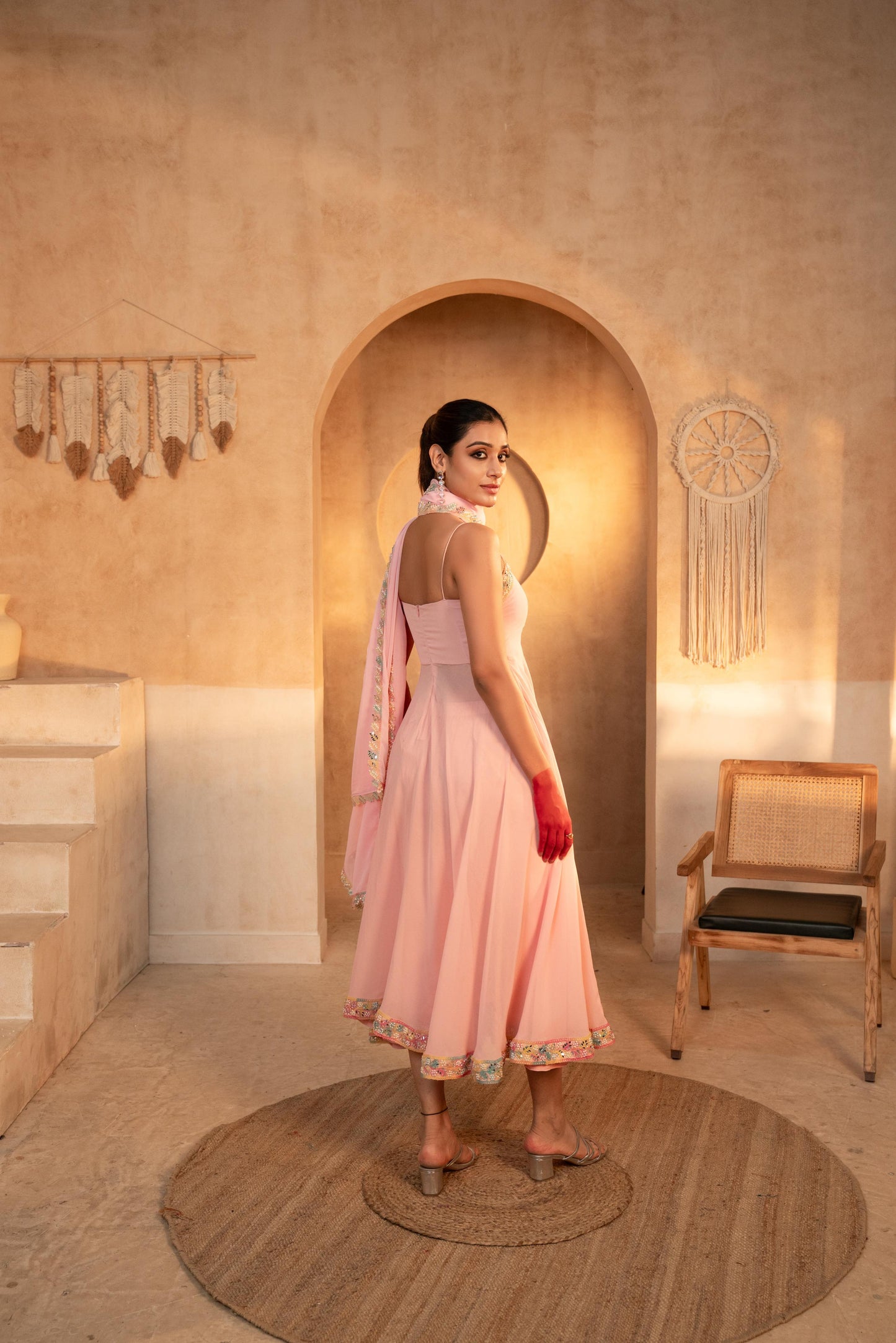 Tammanna -Mohey Peach Anarkali Anarkali