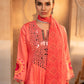 Tammanna - Blush Peach Mirror Kurta Pant