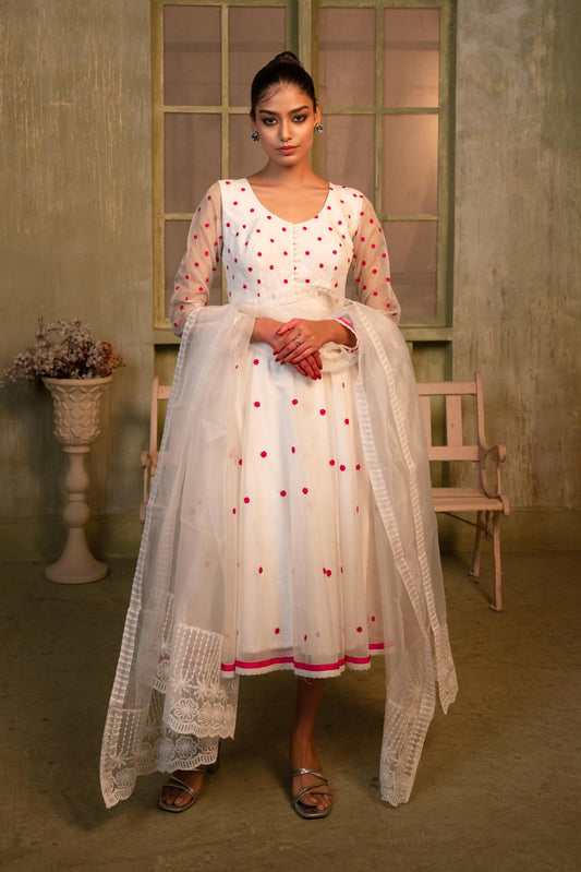 Tammanna - Blossom Pink Anarkali Set