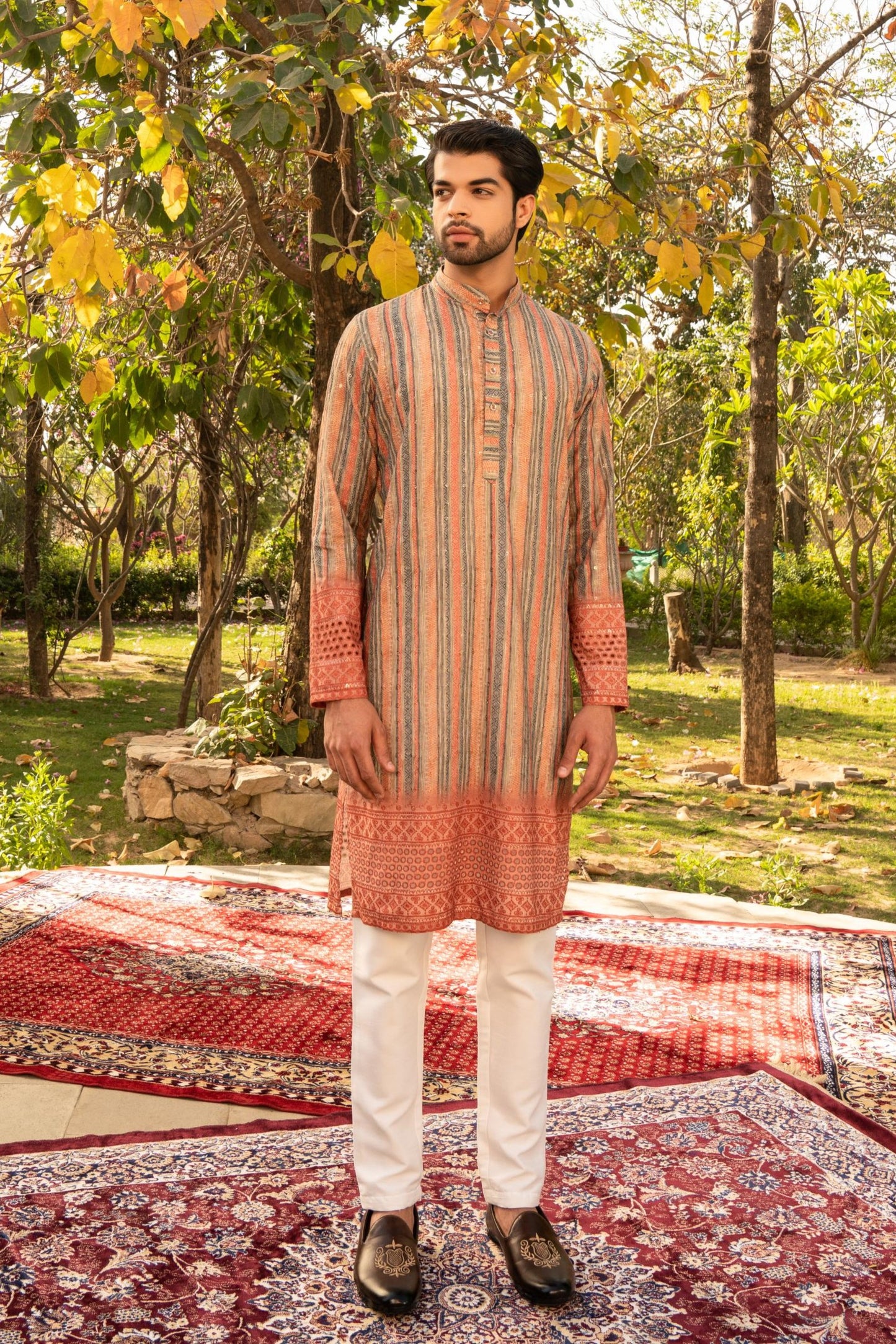 Spicy Ginger Shaded Kurta