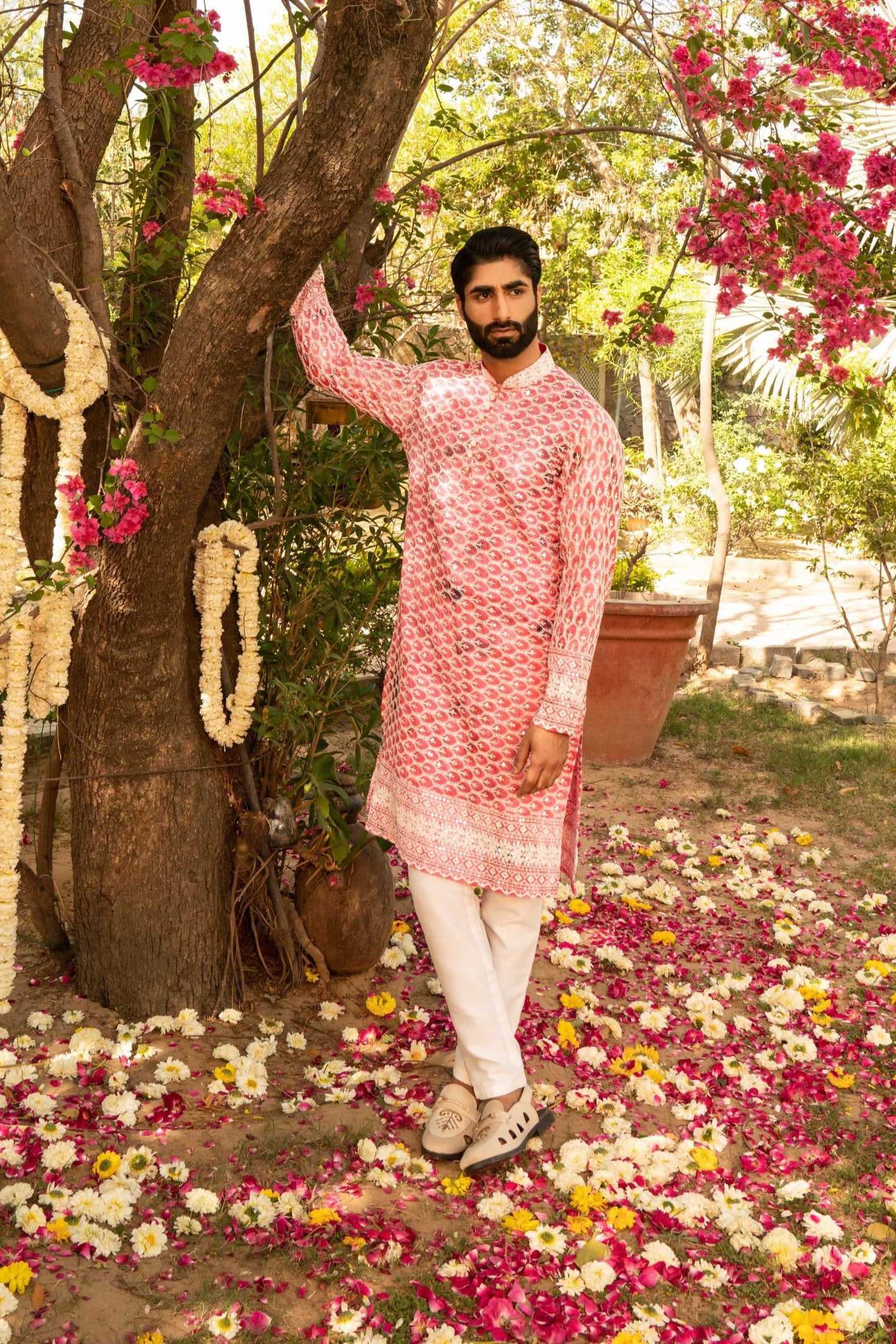 Ethereal Pink Pearl Shibori