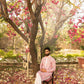 Vibrant Coral Pink Digital Print Kurta