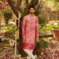 Vibrant Deep Pink Batik Kurta