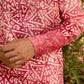 Vibrant Deep Pink Batik Kurta