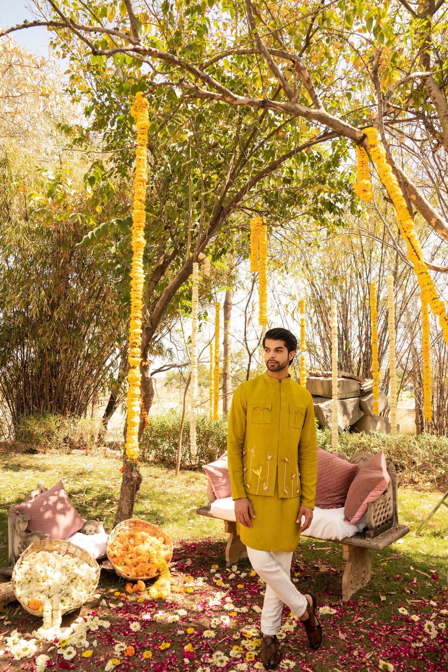 Serene Aquamarine Bandi Kurta