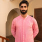 Dazzling Flamingo Pink Mirror Foil Kurta Set