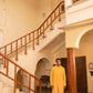 Radiant Google Yellow Mirror Foil Kurta Set