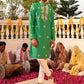 Regal Emerald Green Kanch Kurta