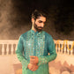 Iridescent Capri Peacock Mirror Kurta