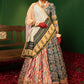 Devi Aaina Printed Lehenga Choli Set in Organza Satin