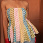 Whitened Colorful Georgette Tunic