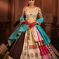 Devi Mogra Silk and Georgette Lehenga