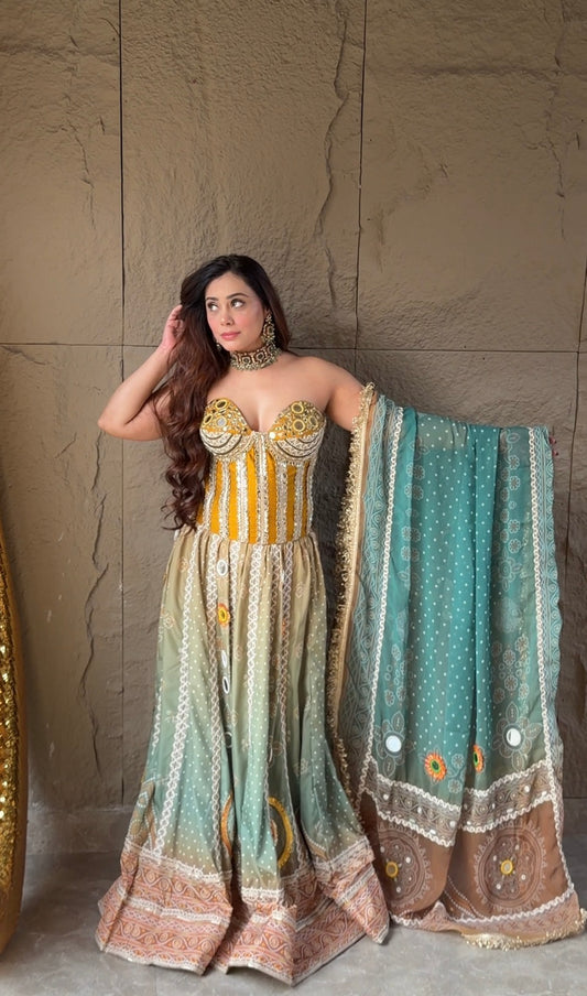 Pickling Pistachio Corset Leganga