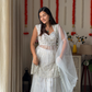 Moti White kurta Plazo with Dupatta