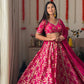 Baby Pink Blossom Lehanga Blouse Dupatta