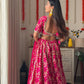 Baby Pink Blossom Lehanga Blouse Dupatta