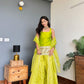 Tota Lime Green Kurta Sharara Set
