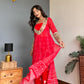 Red Lotus Mirror Kurta Pant