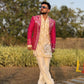 Blush Salmon Jacket with Kurta