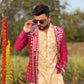 Blush Salmon Jacket with Kurta