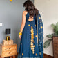 Fusionic Blue Floral Gota Work