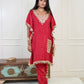 Laal Kaftan Mirror Cord Set